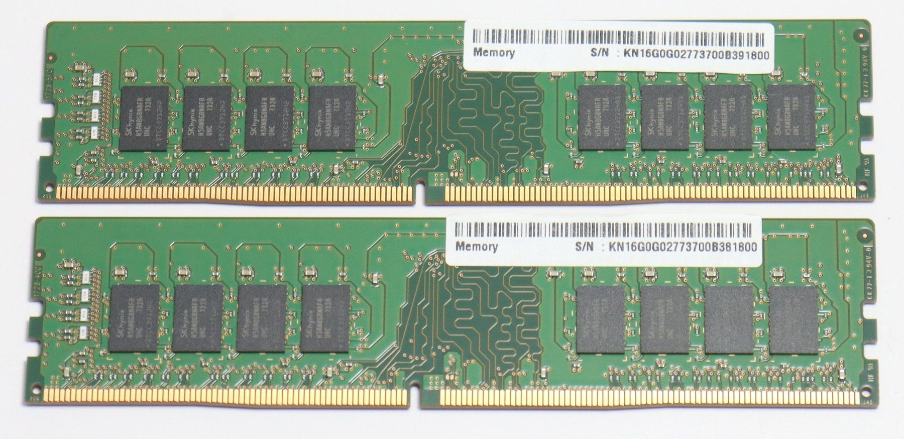 SK Hynix DDR4 32GB Kit 2x16GB 2400MHz 2Rx8 PC4-2400T-UB1-11 (Gebraucht ...