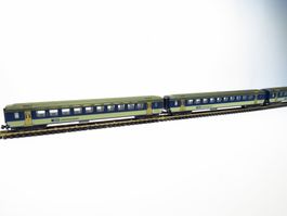 Lima Spur N BLS EW I Set 3 Wagen, Salon-Bleu Farbgebung