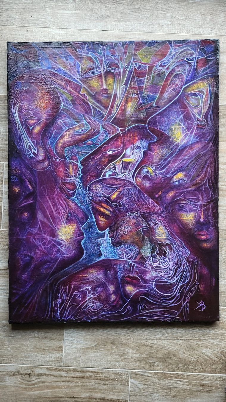 Dipinti: Ölgemälde Surrealismus auf Leinwand 80x60 cm – Nuovo e nell'imballaggio originale da Lausen venduto da and_qr9d
