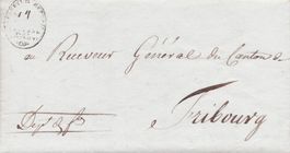 1802, Helvetik Faltbrief "Le Département