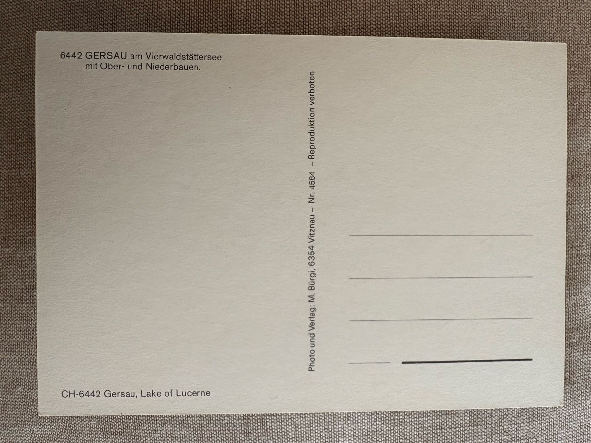 Cartoline postali: AK von Gersau – Usato da Rümlang venduto da Kartenpost1 1