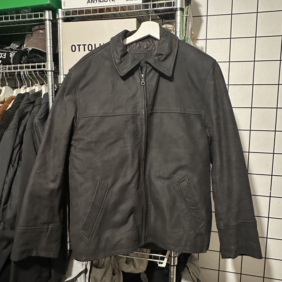 Giacche: Buffalo Nubuck Leather Jacket Gr. S – Usato da Genève venduto da ravehotline