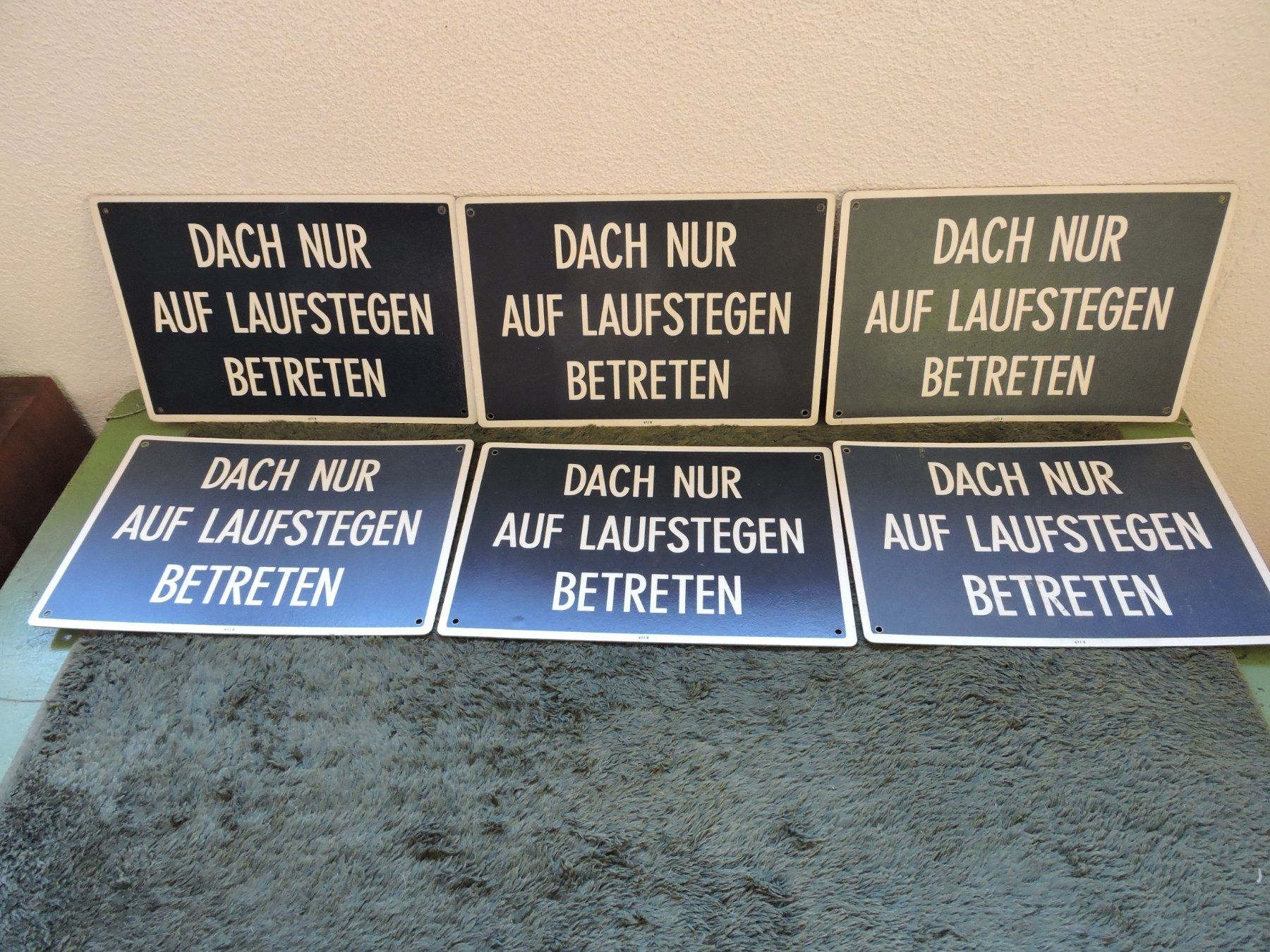 Insegne: alte Warntafel Schild – Usato da Neuenkirch venduto da tomtom72111