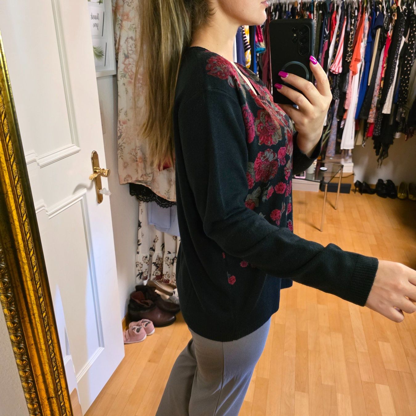 Maglioni & Felpe: Schöner Biaggini Pullover mit Blumenmuster, Grösse XL/XXL – Usato da Wald ZH venduto da CapLux 5