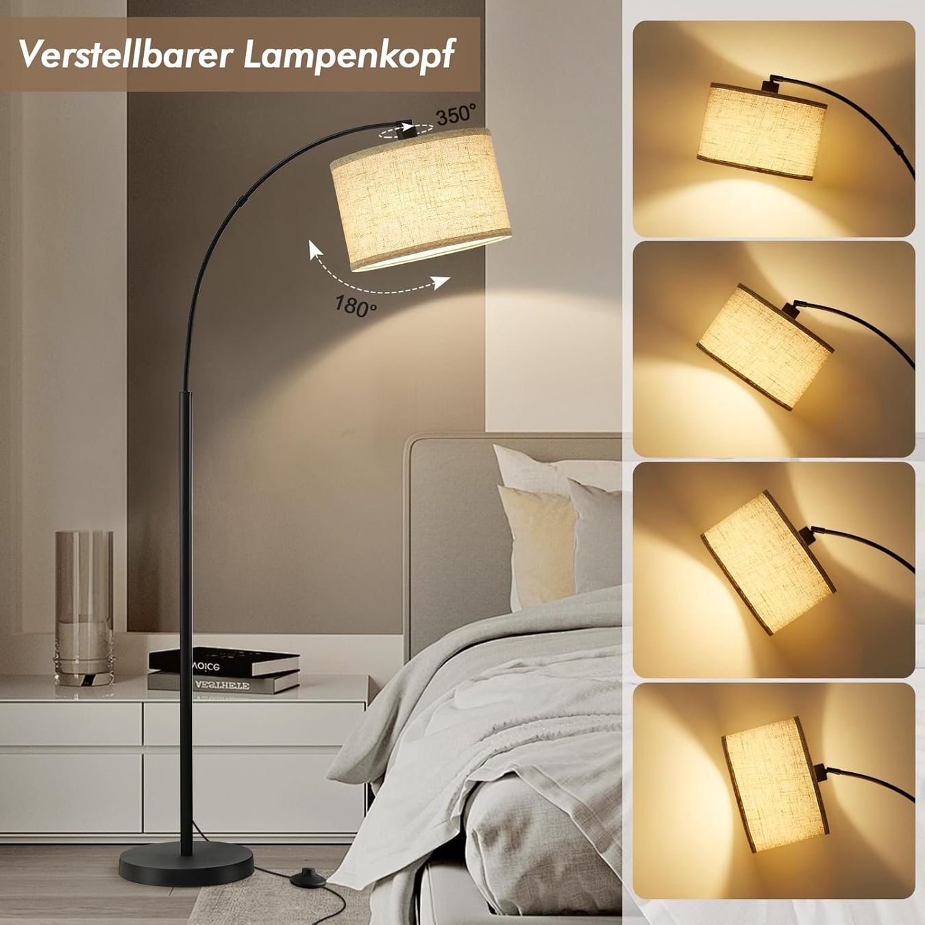 Lampade: Stehlampe Bogenlampe 161 cm 3 Farbtemperaturen LED – Nuovo e nell'imballaggio originale da Zürich venduto da jasminleut 5