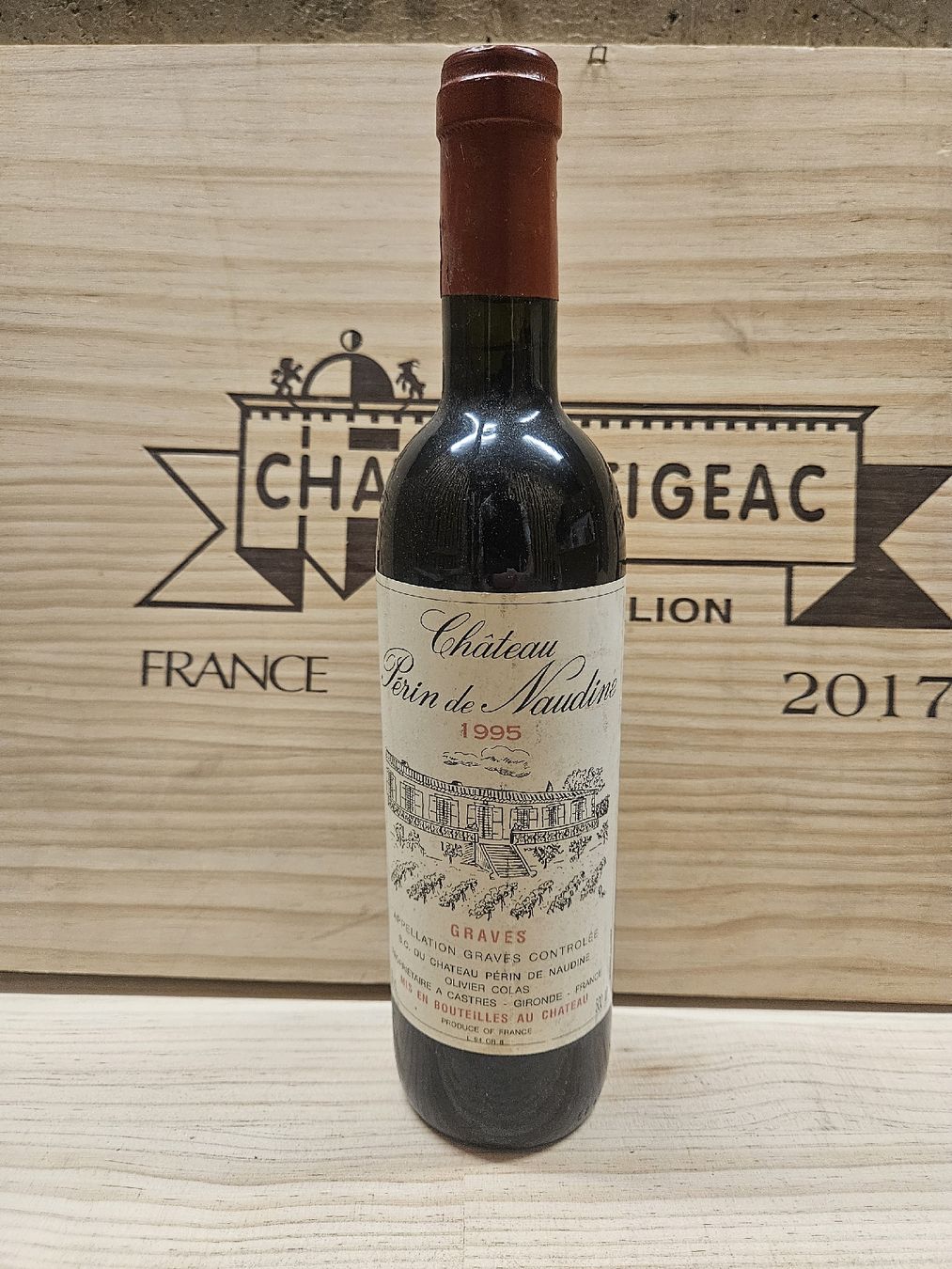 Vino: 1995 Chateau Perin de Naudine 500ml  – Nuovo e nell'imballaggio originale da Zofingen venduto da WouterSamwel