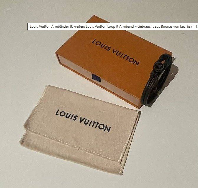 Louis Vuitton Bracciali & Braccialetti: Louis Vuitton Loop It Armband wie neu – Usato da Oftringen venduto da ste_mp2b 1