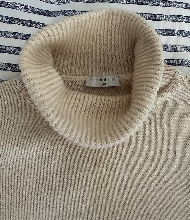 Sandro Maglioni & Felpe: Sandro Rollkragenpullover Beige Kaschmir Wolle Yak Grösse S – Usato da Zürich venduto da dodichnobli 2