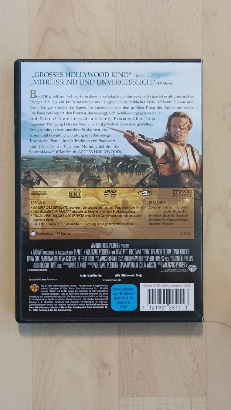 Tutti i DVDs: Troja 2 DVDs – Usato da Embrach venduto da S24ch 1