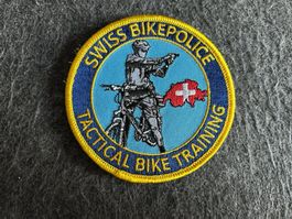 Patch Swiss Bike Poliice Tactical Bike Training mit Klett