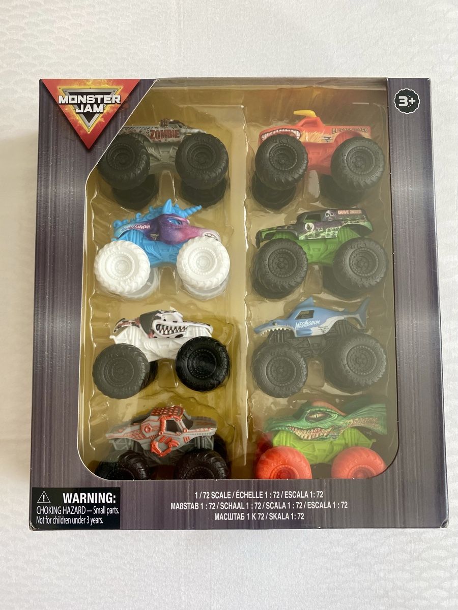 Giocattoli: Monster Jam Trucks Set, 8 Stück. – Nuovo e nell'imballaggio originale da Oberembrach venduto da theZaz