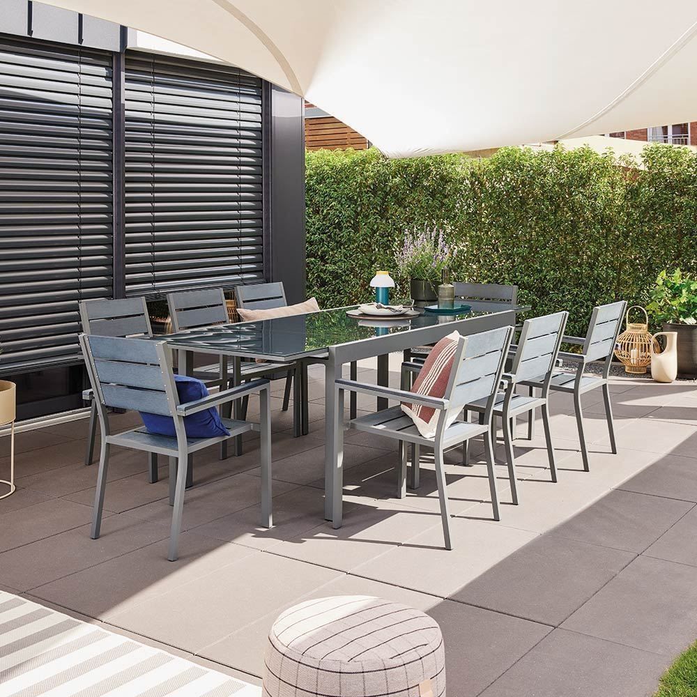 Set di tavolo e panche: 19395 - Sitzgruppe Garten MARIA - 10 Stühle – Nuovo e nell'imballaggio originale da Wallenwil venduto da toesstal-vertrieb 2