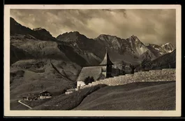 AK Arosa, Sommermorgen beim Bergkirchli