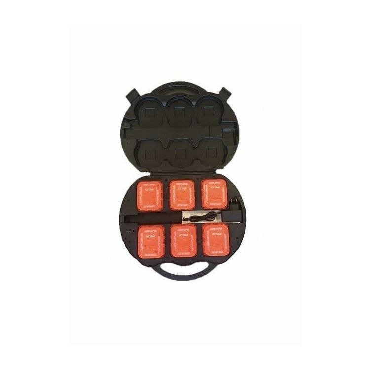 LED Blitzer / Warnleuchte - Rot - 6er Koffer MIT 2.4G SENSOR