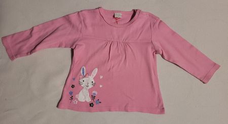 Süsses Mädchen T-Shirt Gr.86 mit Hasen Motiv. Top Zustand!