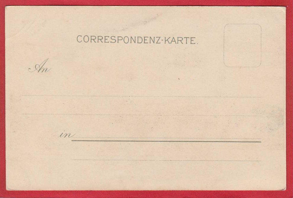Cartoline postali: GENÈVE, LITHO 1897 / 1905 – Usato da Grüningen venduto da Kartenlaube 1