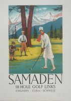 Unbekannter Künstler,  Samaden, Handlithografie, nummeriert