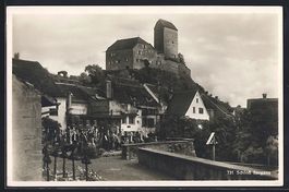 AK Sargans, Ortsansicht mit Schloss