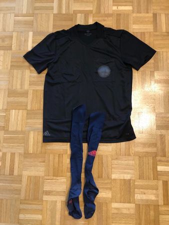 ADIDAS SCHIEDSRICHTER TRIKOT+STUTZEN GROESSE M‪