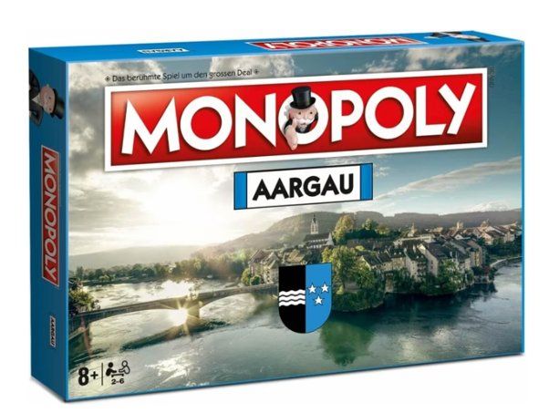 Hasbro Giochi: Monopoly Kanton Aargau - wie neu – Nuovo (secondo la descrizione) da Niederlenz venduto da nathanJF