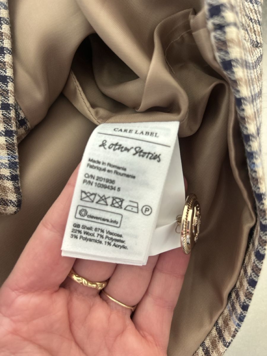 Röcke: Mini Skirt Checkered Pattern Gold Buttons Like New – Neu (gemäss Beschreibung) aus Bern von jos_xdf8 3