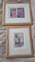 Zwei gerahmte Kunstdrucke Zirkus