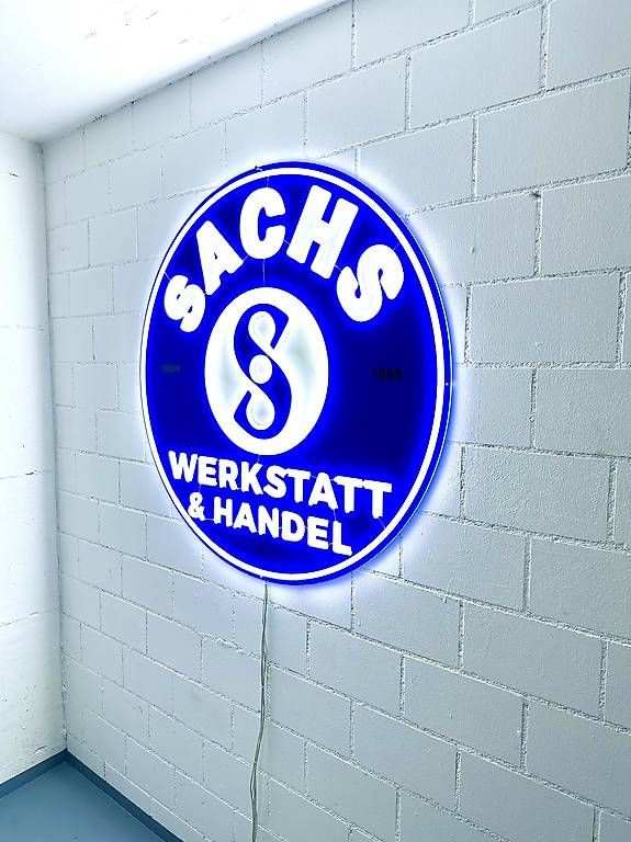 Sachs Insegne: XXL Sachs Neon Schild – Nuovo (secondo la descrizione) da Mühlrüti venduto da Chalberchue 1