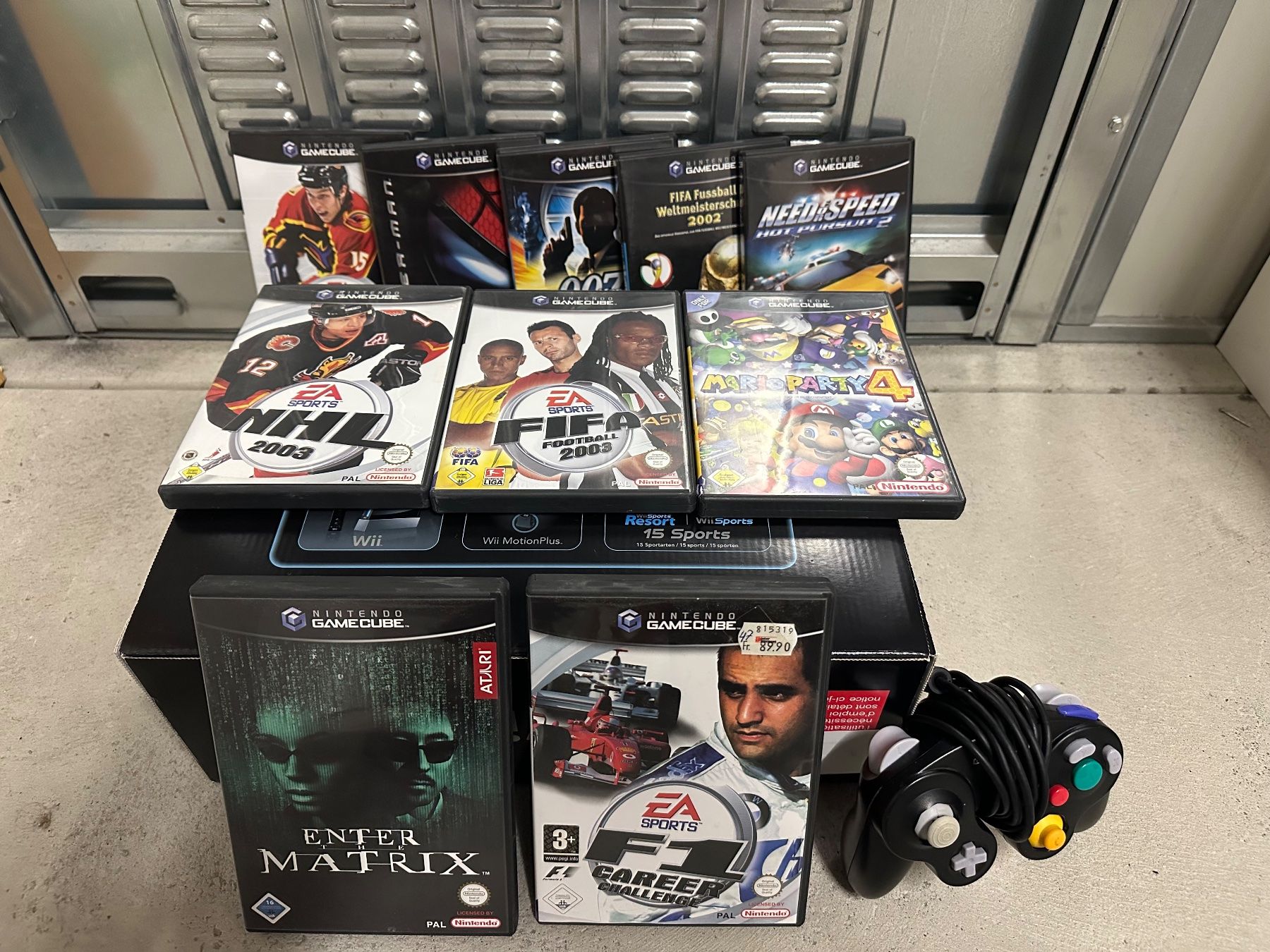 Nintendo Konsolen: Nintendo Wii Schwarz inkl. GameCube-Spiele & Controller – Gebraucht aus Caslano von THEDMLM 2