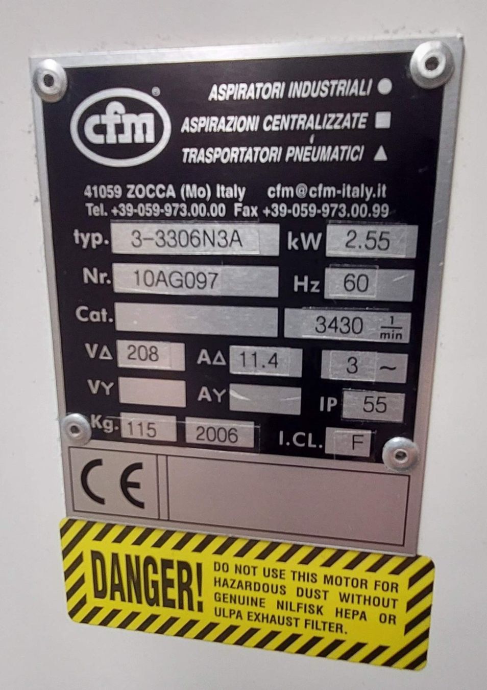 Aspirapolveri & Accessori: Industriesauger CFM 3306 – Usato da Weite venduto da SEWEITE76 3