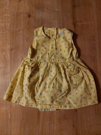 Süsses Sommerkleid, Chicco, Gr. 62/68, gelb Früchte