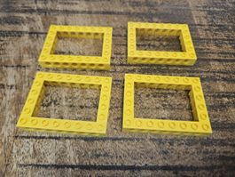 lego 32532 lot de 4 pièces Yellow Technic, Brick 6 x 8