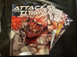 Attack on Titan Manga - Band 1-5 - Top Zustand!