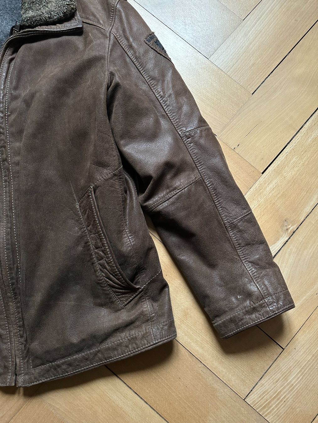 Strellson Giacche: STRELLSON - Lederjacke dunkelbraun 50 – Usato da Zürich venduto da Diazaio 2