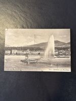 Carte postale ancienne Genève et Mont Blanc, année 1913