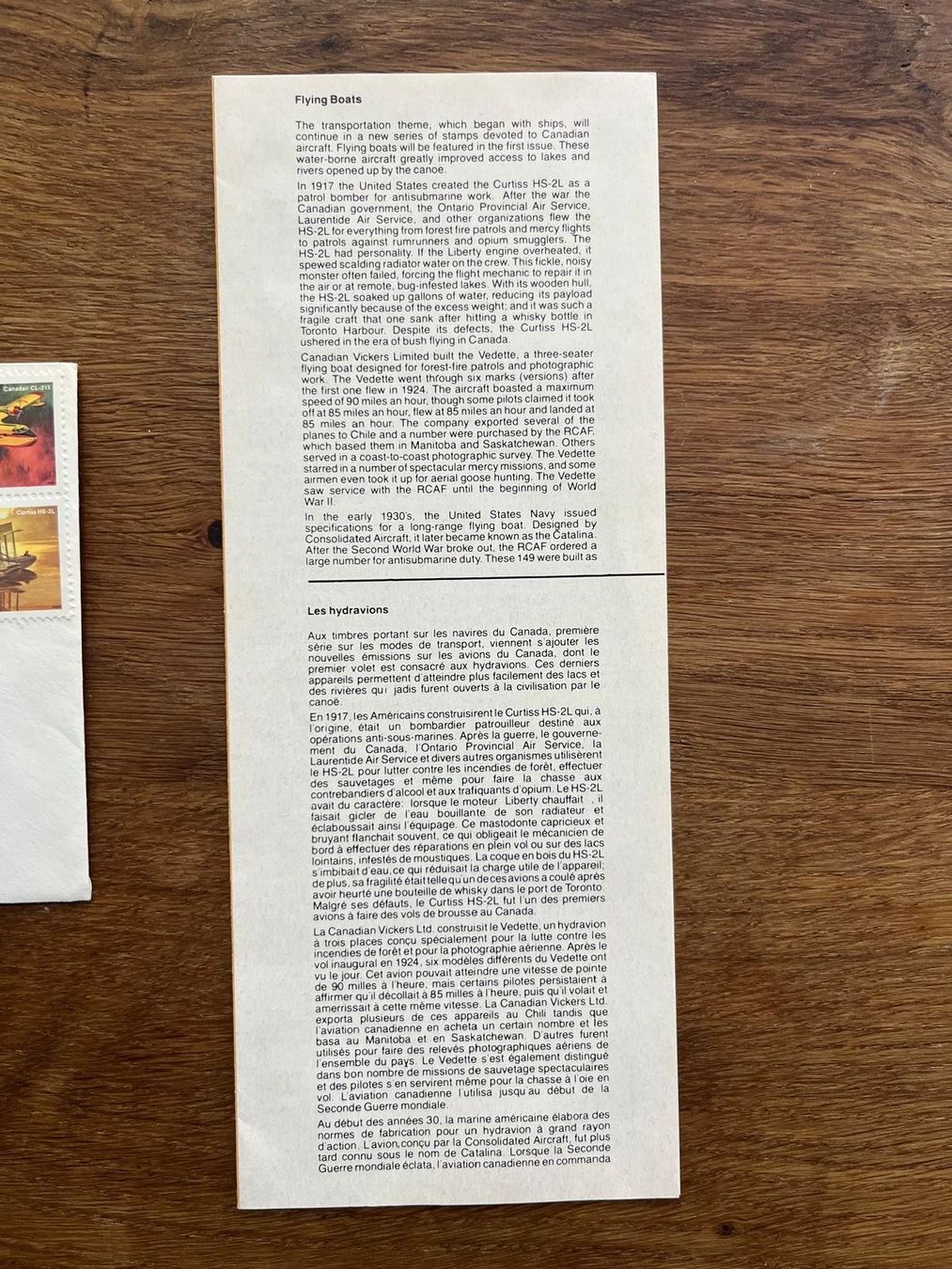 Tutti i francobolli: Canada Briefmarken Ersttagsbrief Flugboote 1979 – Usato da Schlieren venduto da mki_xfh9 2