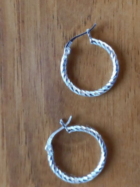 Ohrringe & -stecker: 2 Creolen Silber 925 Ohrhänger 0,7g Stk – Neu und originalverpackt aus Winistorf von acreativ4 2