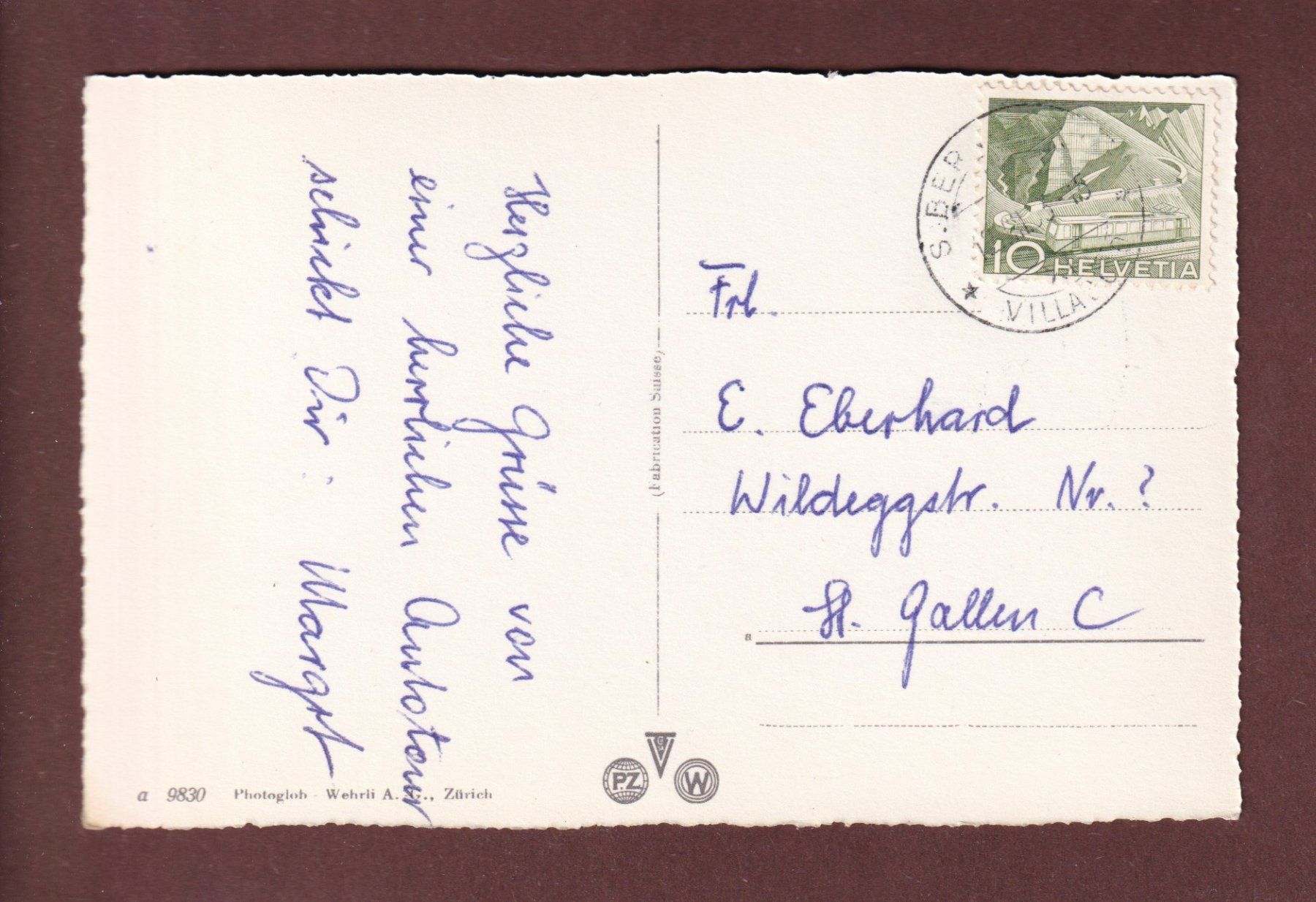 Ansichtskarten: Strada di SAN BERNARDINO - 1953 – Gebraucht aus Pully von nicecards-shop 1