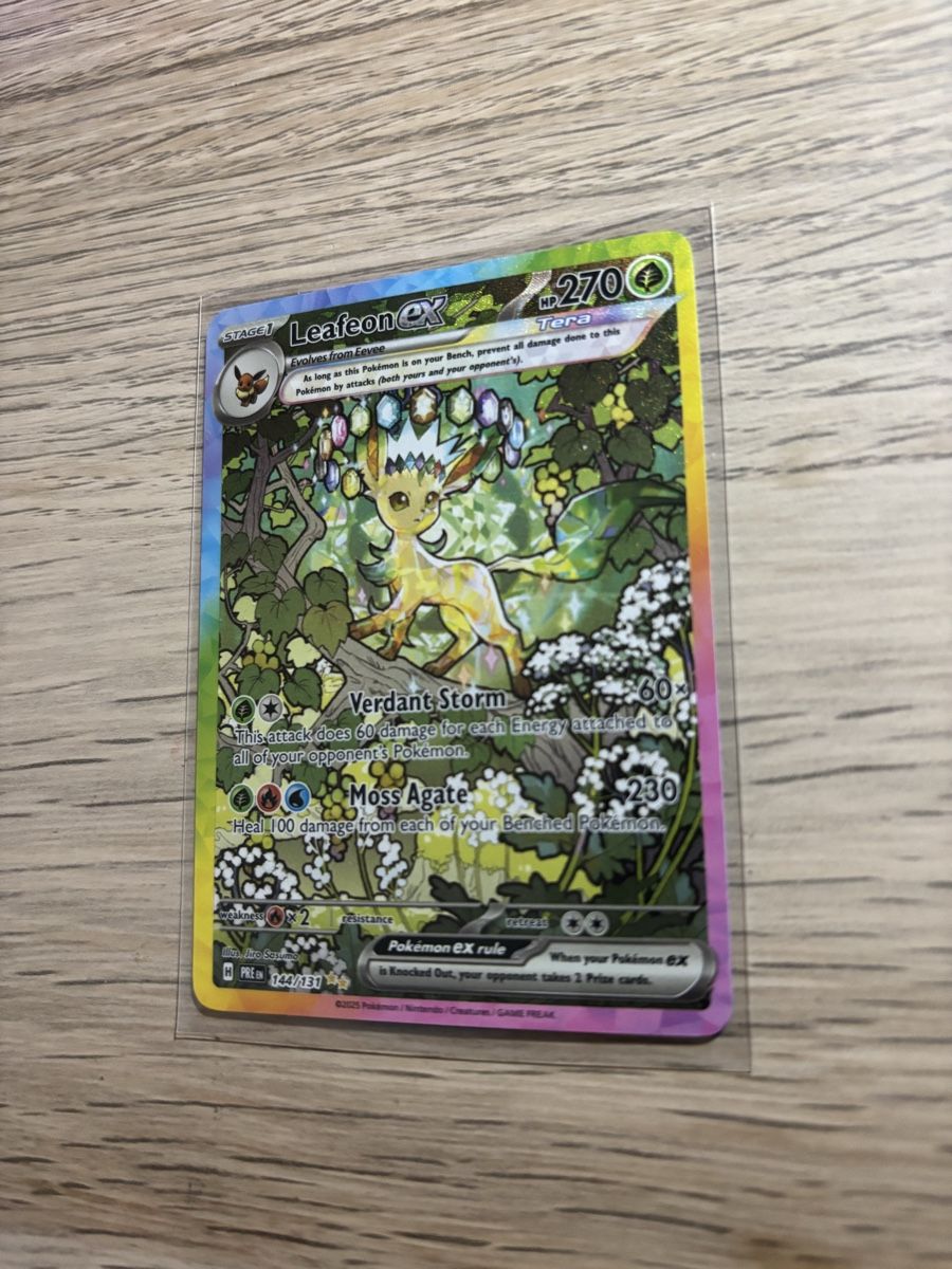 Pokémon Carte collezionabili: Leafeon EX - english NM - Prismatic Evolution – Nuovo (secondo la descrizione) da Stans venduto da bet4benz 1