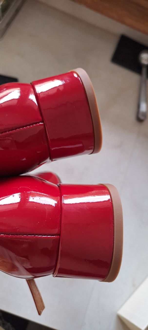 Sezane Damenschuhe: Sézane rote Lackschuhe Gr. 38 neuwertig – Neu (gemäss Beschreibung) aus Düdingen von Anthelia 1