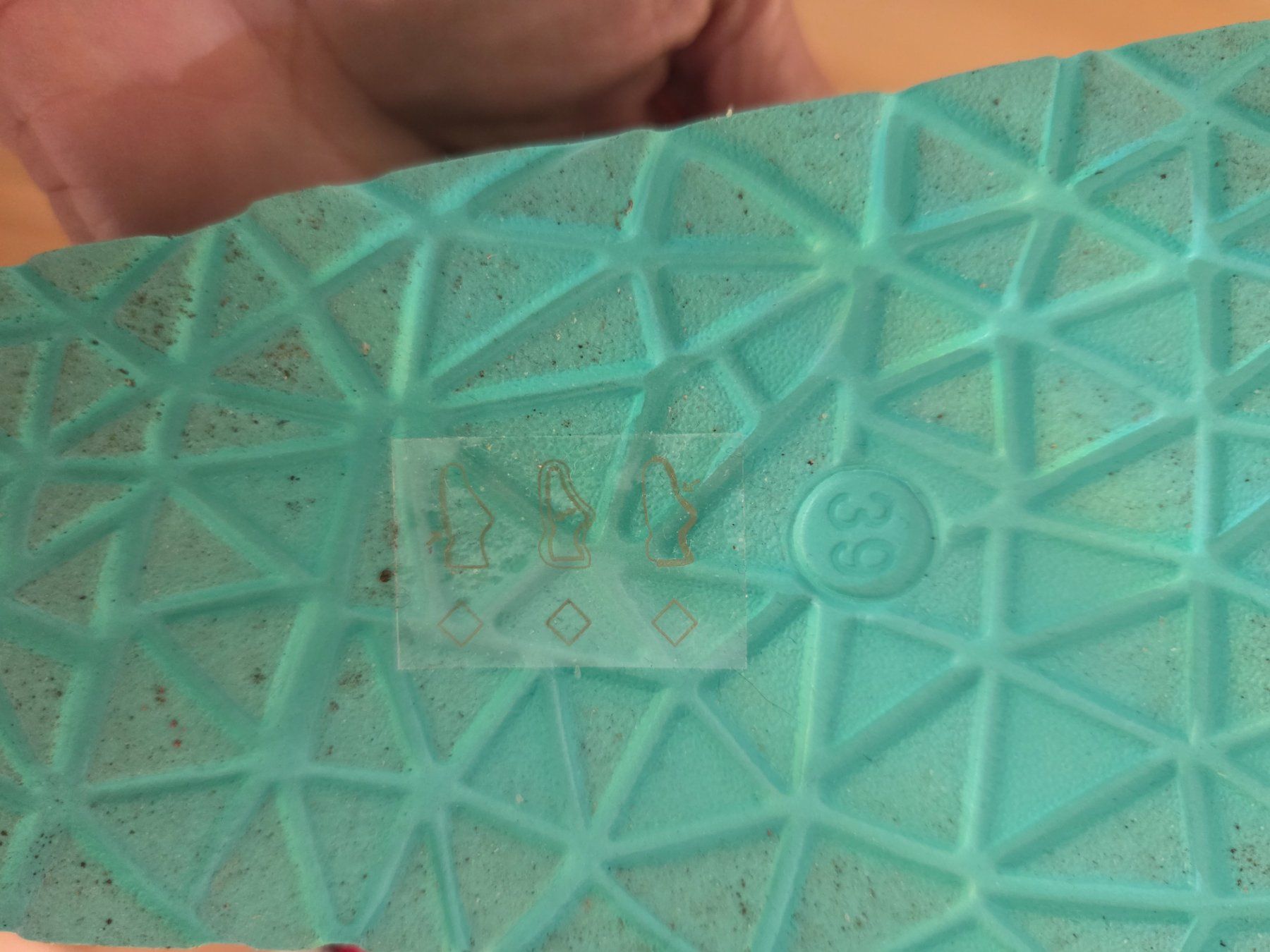 Scarpe da donna: Plastik Sandalen grün, 38.5/39 – Usato da Liestal venduto da ITOlio 3