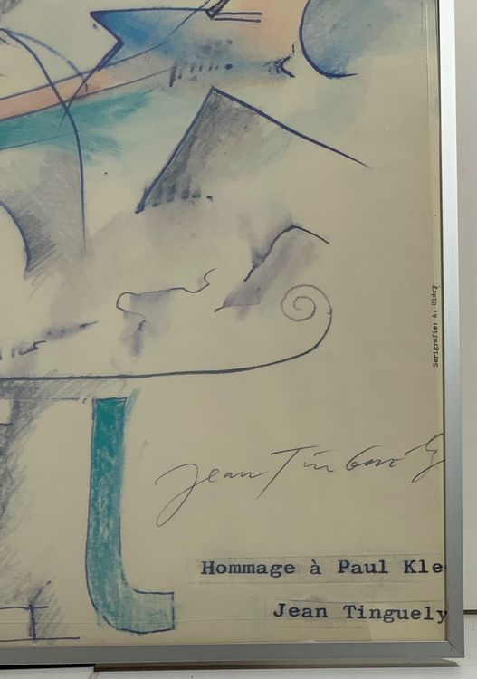 Jean Tinguely (1925-1991) grosses Serigraphie Handsigniert (Gebraucht ...
