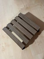 Pflanzenroller Holz Dunkel / Support à plantes bois foncé