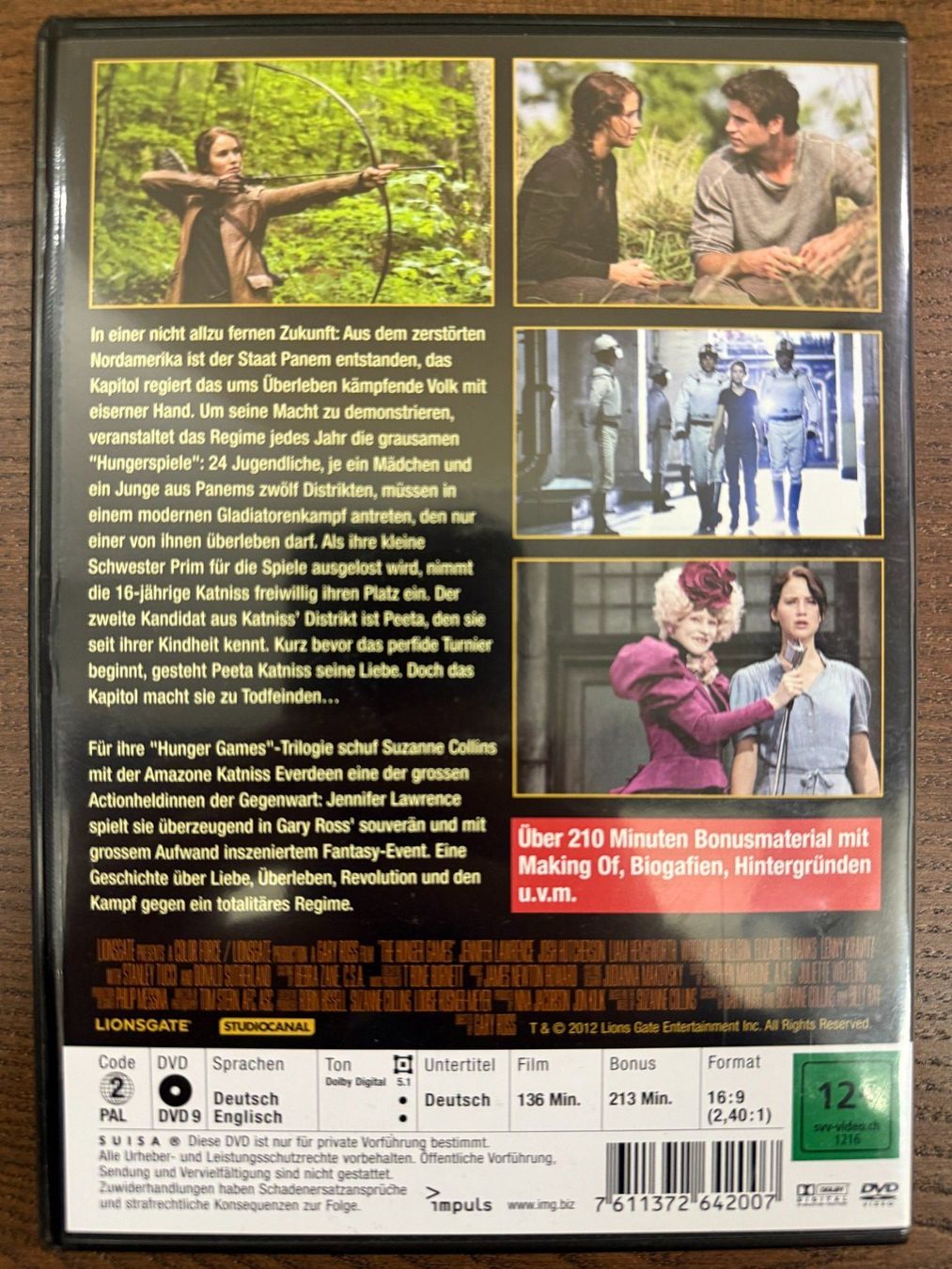 Tutti i DVDs: Die Tribute von Panem – Usato da Zürich venduto da FilmFreunde 1