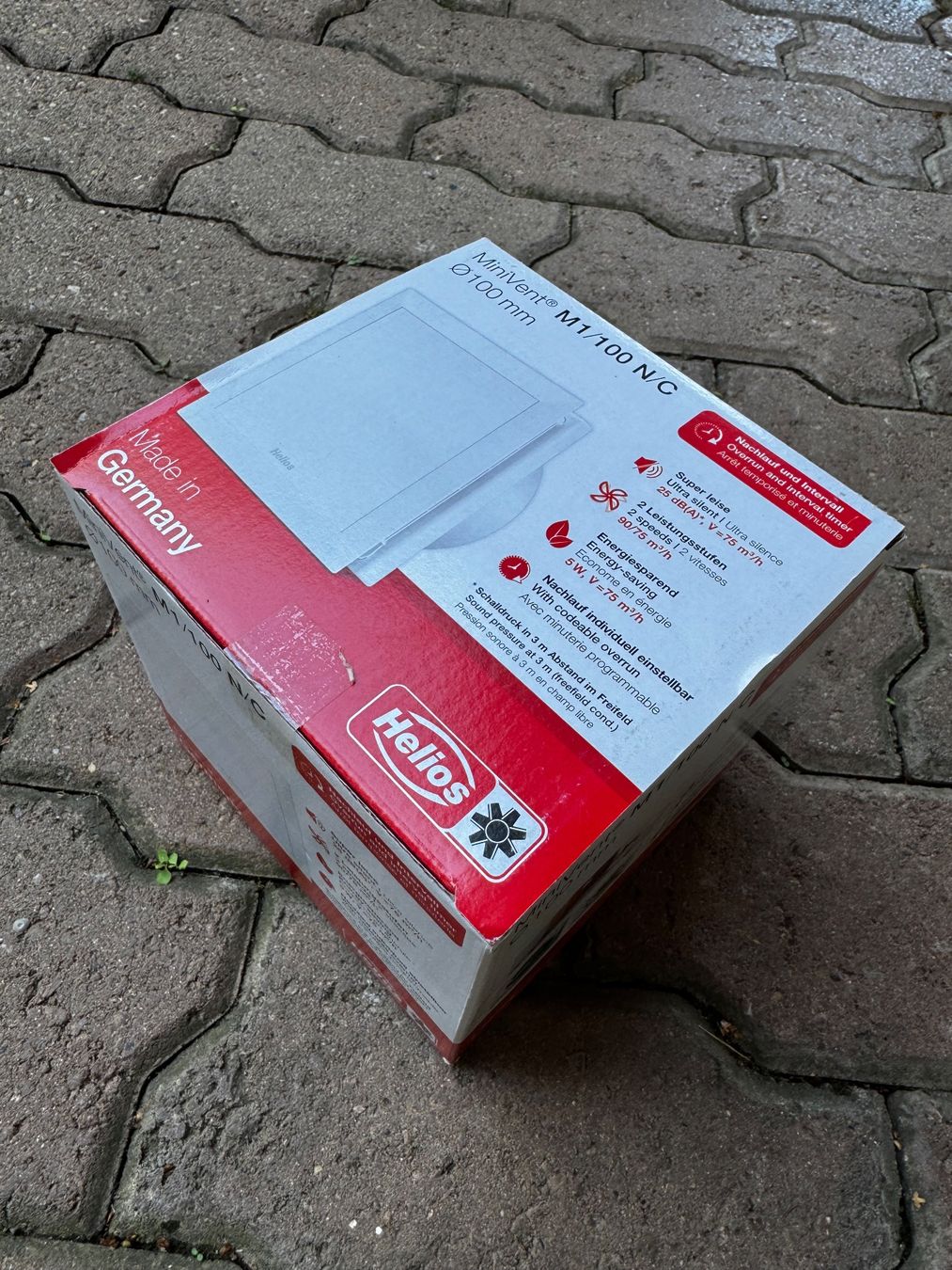 Helios Ventilatori: Helios MiniVent M1/100 N/C – Nuovo e nell'imballaggio originale da Gerolfingen venduto da noampe