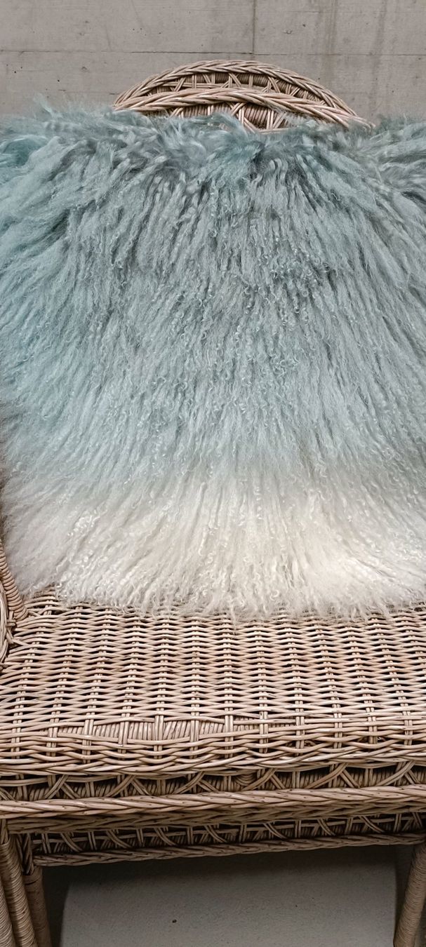 Pfister Cuscini: Flauschiges Kissen hellblau/grau/weiss – Usato da Attelwil venduto da mike2882 1