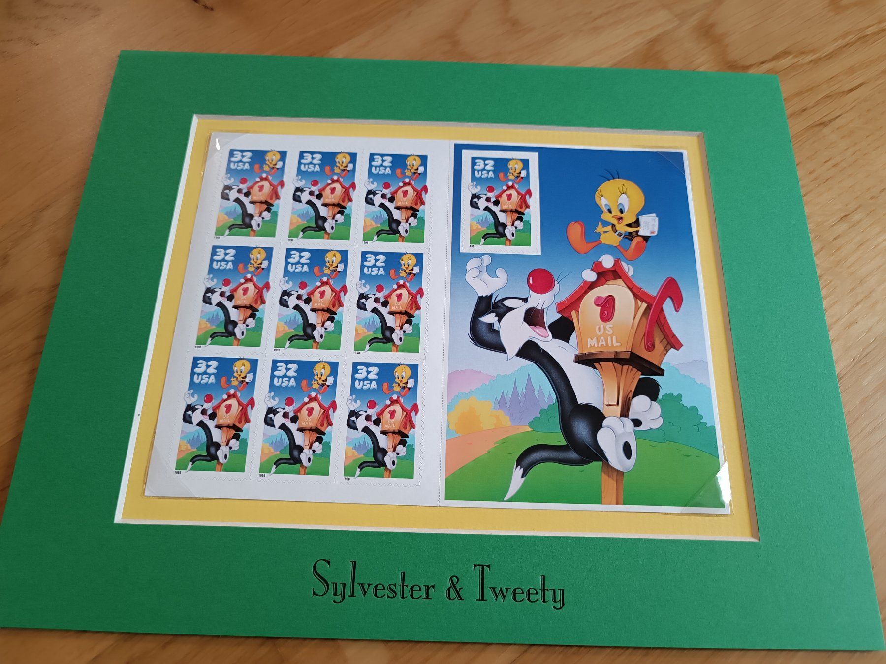 Tutti i francobolli: Briefmarkenbogen Sylvester und Tweety – Nuovo (secondo la descrizione) da Otelfingen venduto da patida