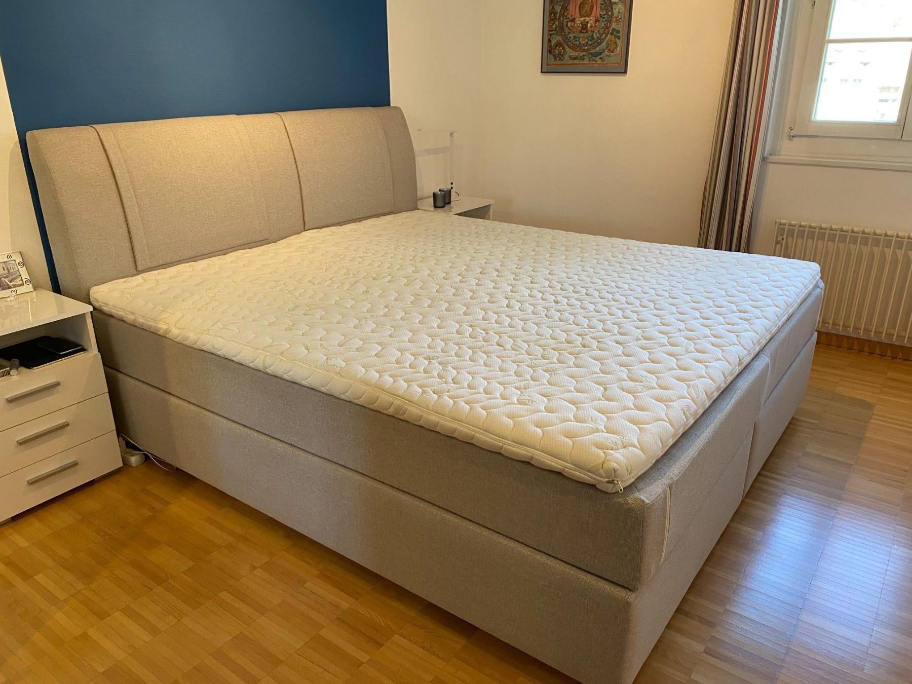 Lits: Boxspring-Bett, 180 cm breit – D'occasion à Eglisau par Claudita1