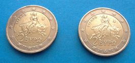 Griechenland: 2 Euro ohne und mit S 2002, SS