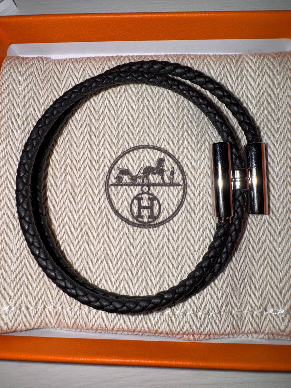 Hermès Bracciali & Braccialetti: Hermès Armband Tournis Tressé – Usato da Basel venduto da asmanobe 1