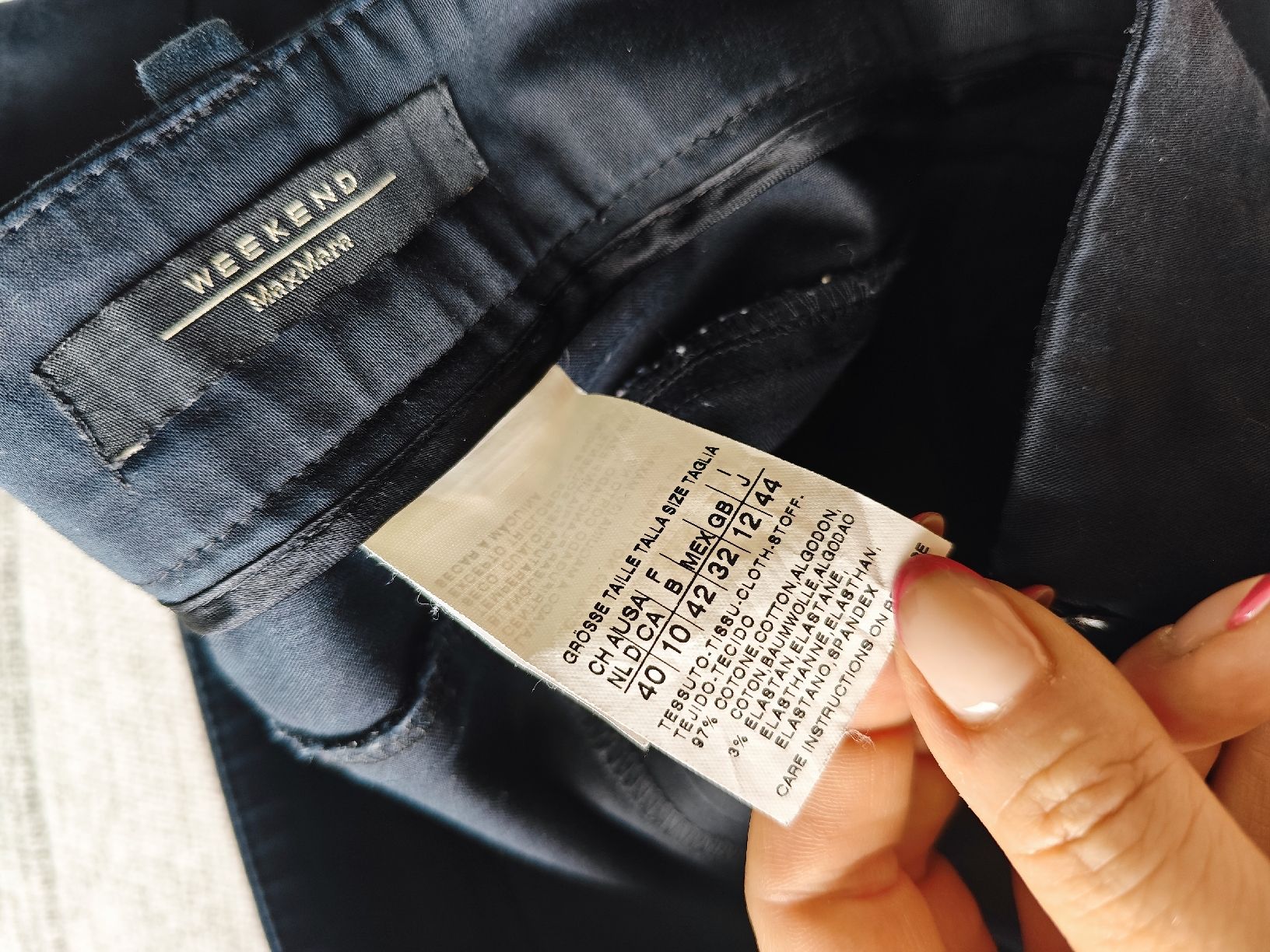 Max Mara Pantaloni: Weekend MaxMara Stretch Trousers - Size 42 Cotton – Usato da Zürich venduto da alu_dzr7 8